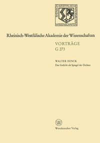 Abbildung von: Das Gedicht als Spiegel der Dichter - VS Verlag für Sozialwissenschaften