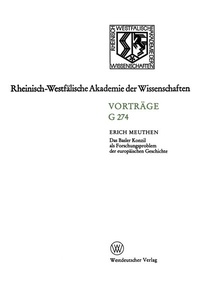 Abbildung von: Das Basler Konzil als Forschungsproblem der europäischen Geschichte - VS Verlag für Sozialwissenschaften