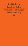 Cover: Poetik der Polen - Suhrkamp