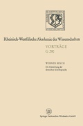 Cover: Die Entstehung der deutschen Schriftsprache - VS Verlag f&uuml;r Sozialwissenschaften