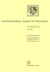 Abbildung von: Orakel und Opferkulte bei Völkern der westafrikanischen Savanne - VS Verlag für Sozialwissenschaften