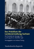 Cover: Das Pr&auml;sidium der Landesverwaltung Sachsen - Vandenhoeck & Ruprecht