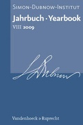 Cover: Jahrbuch des Simon-Dubnow-Instituts / Simon Dubnow Institute Yearbook VIII (2009) - Vandenhoeck & Ruprecht