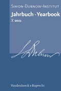 Abbildung von: Jahrbuch des Simon-Dubnow-Instituts / Simon Dubnow Institute Yearbook X (2011) - Vandenhoeck & Ruprecht