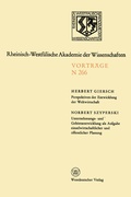 Cover: Perspektiven der Entwicklung der Weltwirtschaft.Unternehmungs-und Gebietsentwicklung als Aufgabe einzelwirtschaftlicher und &ouml;ffentlicher Planung - VS Verlag f&uuml;r Sozialwissenschaften