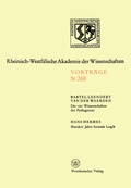 Cover: Die vier Wissenschaften der Pythagoreer. Hundert Jahre formale Logik - VS Verlag f&uuml;r Sozialwissenschaften