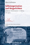 Cover: Selbstorganisation und B&uuml;rgerlichkeit - Vandenhoeck & Ruprecht