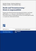 Cover: Recht und Verantwortung / Droit et responsabilit&eacute; - Franz Steiner Verlag