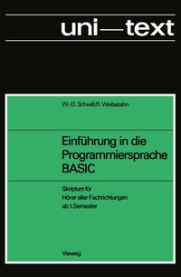 Enlarge image Cover: Einführung in die Programmiersprache BASIC - Vieweg+Teubner Verlag