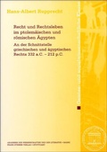 Cover: Recht und Rechtsleben im ptolem&auml;ischen und r&ouml;mischen &Auml;gypten - Franz Steiner Verlag