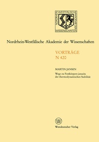 Abbildung von: Nordrhein-Westfälische Akademie der Wissenschaften - VS Verlag für Sozialwissenschaften