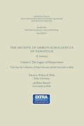 Cover: The Archive of Ammon Scholasticus of Panopolis - VS Verlag f&uuml;r Sozialwissenschaften