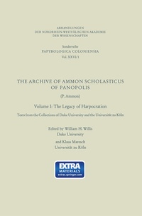 Abbildung von: The Archive of Ammon Scholasticus of Panopolis - VS Verlag für Sozialwissenschaften