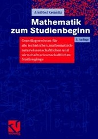 Enlarge image Cover: Mathematik zum Studienbeginn - Vieweg+Teubner Verlag
