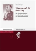 Cover: Wissenschaft f&uuml;r den Krieg - Franz Steiner Verlag