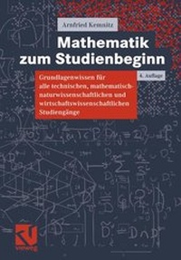 Enlarge image Cover: Mathematik zum Studienbeginn - Vieweg+Teubner Verlag