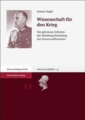 Cover: Wissenschaft f&uuml;r den Krieg - Franz Steiner Verlag