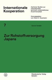 Abbildung von: Zur Rohstoffversorgung Japans - VS Verlag für Sozialwissenschaften