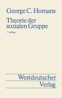Bild vergrößern Bild: Theorie der sozialen Gruppe - VS Verlag für Sozialwissenschaften