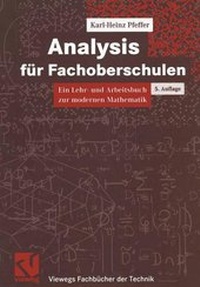 Enlarge image Cover: Analysis für Fachoberschulen - Vieweg+Teubner Verlag