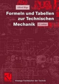 Bild vergrößern Bild: Formeln und Tabellen zur Technischen Mechanik - Vieweg & Teubner