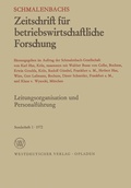 Cover: Leitungsorganisation und Personalf&uuml;hrung - VS Verlag f&uuml;r Sozialwissenschaften