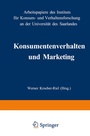 Cover: Konsumentenverhalten und Marketing - VS Verlag für Sozialwissenschaften