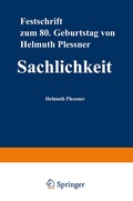 Cover: Sachlichkeit - VS Verlag f&uuml;r Sozialwissenschaften