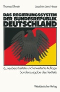 Cover: Das Regierungssystem der Bundesrepublik Deutschland - VS Verlag f&uuml;r Sozialwissenschaften
