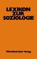 Cover: Lexikon zur Soziologie - VS Verlag f&uuml;r Sozialwissenschaften