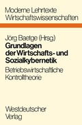 Cover: Grundlagen der Wirtschafts- und Sozialkybernetik - VS Verlag f&uuml;r Sozialwissenschaften