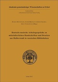 Cover: Deutsch-russische Arbeitsgespr&auml;che zu mittelalterlichen Handschriften und Drucken aus Halberstadt in russischen Bibliotheken - Franz Steiner Verlag