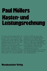 Abbildung von: Kosten- und Leistungsrechnung - VS Verlag für Sozialwissenschaften