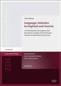 Enlarge image Cover: Language Attitudes in England and Austria - Franz Steiner Verlag