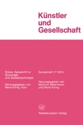 Cover: K&uuml;nstler und Gesellschaft - VS Verlag f&uuml;r Sozialwissenschaften