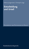 Cover: Entscheidung und Urteil - Vandenhoeck & Ruprecht