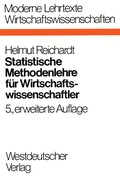 Cover: Statistische Methodenlehre f&uuml;r Wirtschaftswissenschaftler - VS Verlag f&uuml;r Sozialwissenschaften