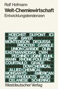Cover: Welt-Chemiewirtschaft - VS Verlag f&uuml;r Sozialwissenschaften