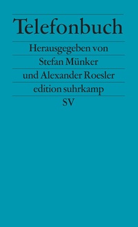 Enlarge image Cover: Telefonbuch - Suhrkamp