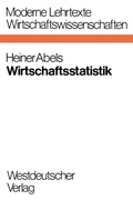 Cover: Wirtschaftsstatistik - VS Verlag f&uuml;r Sozialwissenschaften