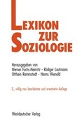 Cover: Lexikon zur Soziologie - VS Verlag f&uuml;r Sozialwissenschaften