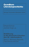 Cover: Einf&uuml;hrung in die deutsche Literatur des 20. Jahrhunderts - VS Verlag f&uuml;r Sozialwissenschaften
