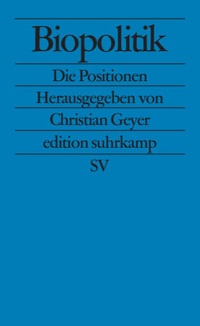 Abbildung von: Biopolitik - Suhrkamp