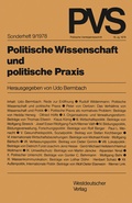 Cover: Politische Wissenschaft und politische Praxis - VS Verlag f&uuml;r Sozialwissenschaften