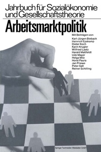 Abbildung von: Arbeitsmarktpolitik - VS Verlag für Sozialwissenschaften