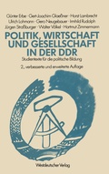 Cover: Politik, Wirtschaft und Gesellschaft in der DDR - VS Verlag f&uuml;r Sozialwissenschaften