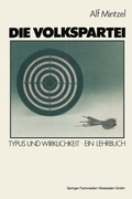 Cover: Die Volkspartei - VS Verlag f&uuml;r Sozialwissenschaften
