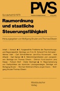 Cover: Raumordnung und staatliche Steuerungsf&auml;higkeit - VS Verlag f&uuml;r Sozialwissenschaften