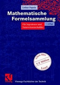 Bild vergrößern Bild: Mathematische Formelsammlung für Ingenieure und Naturwissenschaftler - Vieweg+Teubner Verlag