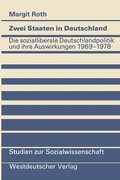 Cover: Zwei Staaten in Deutschland - VS Verlag f&uuml;r Sozialwissenschaften
